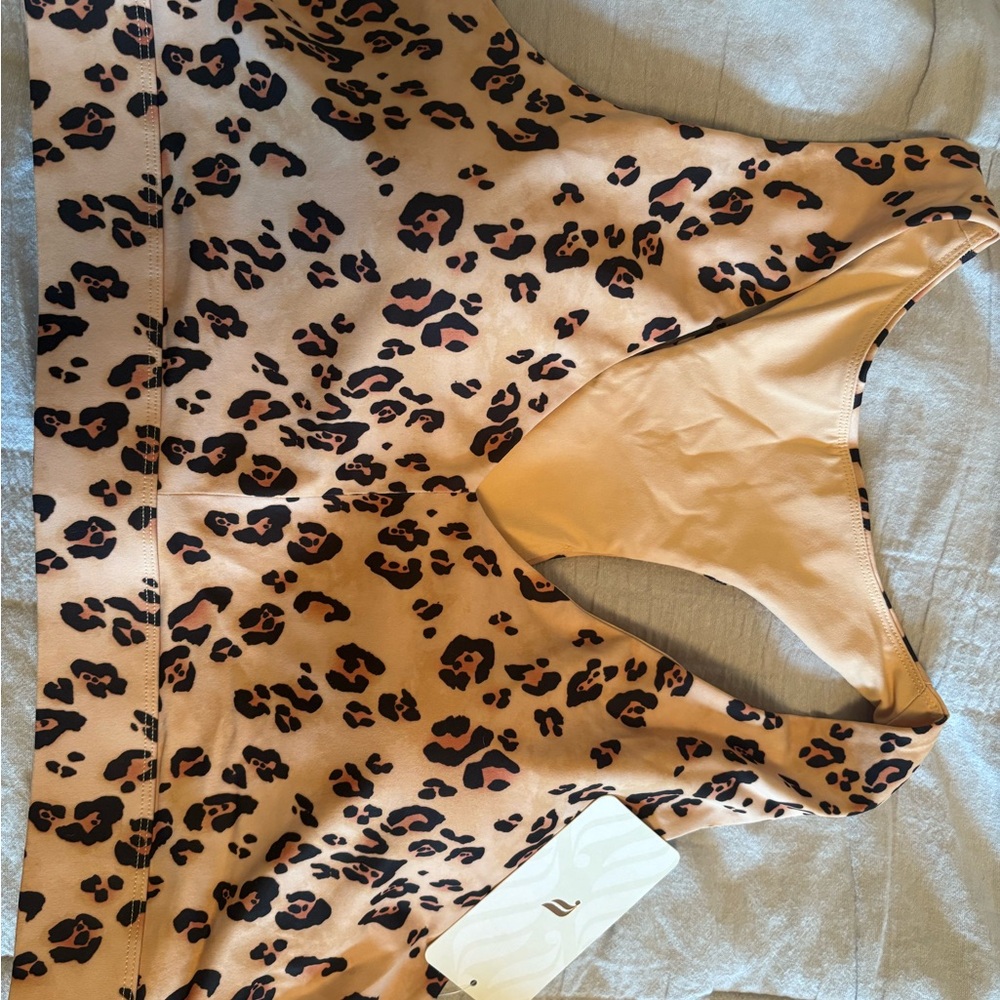 Fabletics Leopard Print Sports Bra